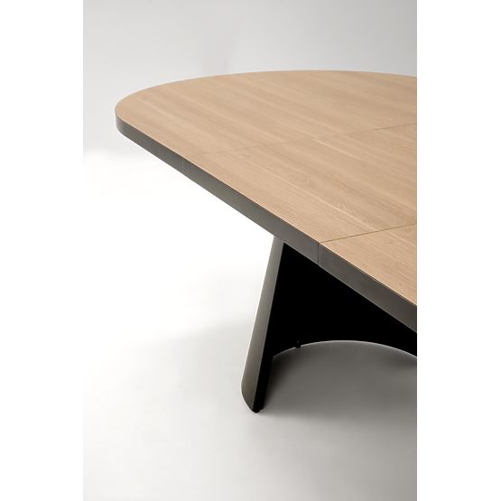 Extendable Table GIACOMO, Top - Natural, Leg - Black (2p=1pc)
