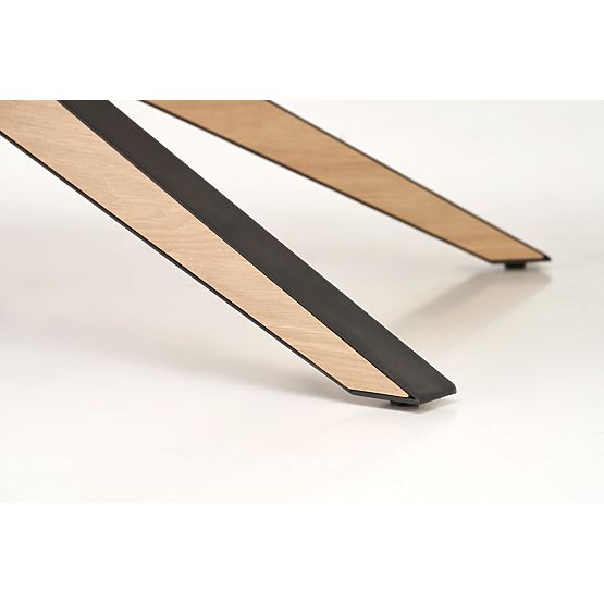 Extendable Table JAMES, Natural/Black (2p=1pc)