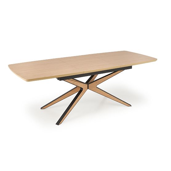 Extendable Table JAMES, Natural/Black (2p=1pc)