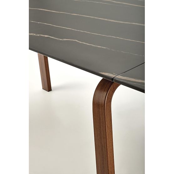 Extendable Table LOZANO, Black Marble / Walnut (2p=1pc)