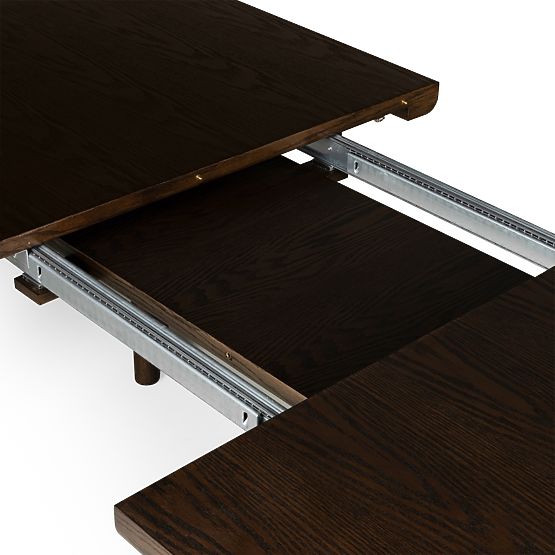 Extendable Table Marbella 160-200 cm, Rectangular, Dark Oak