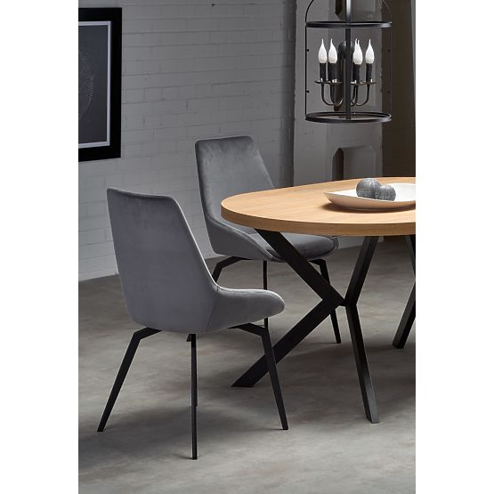 Extendable Table PERONI Golden Oak - Black