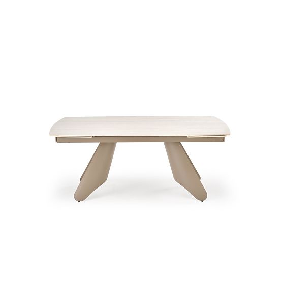 Extendable Table SALIX, Travertine / Cashmere (2p=1pc)