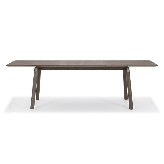 Extendable Table Selvoni 180-260 cm, Solid Oak Wood, Veneer, Espresso