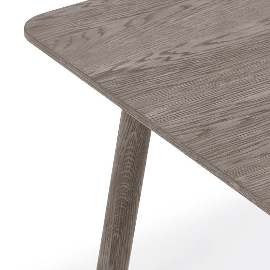 Extendable Table Selvoni 180-260 cm, Solid Oak Wood, Veneer, Espresso