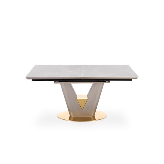 Extendable Table VALENTINO Light Gray/Gold