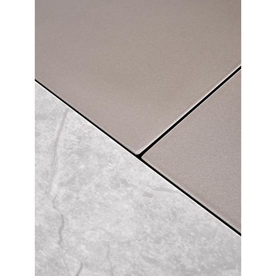 Extendable Table VALENTINO Light Gray/Gold