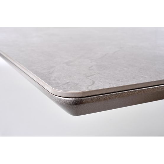 Extendable Table VALENTINO Light Gray/Gold