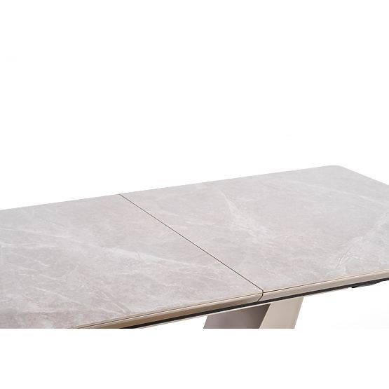 Extendable Table VALENTINO Light Gray/Gold