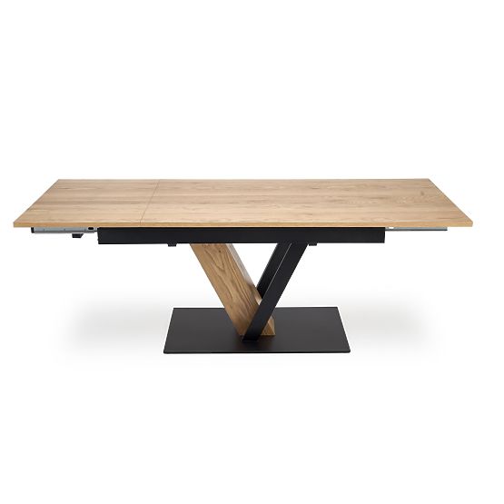 FANIS extendable table, natural/black (3p=1pc)