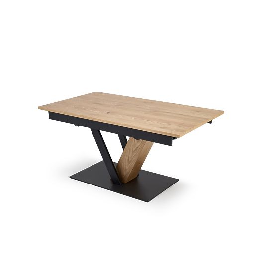 FANIS extendable table, natural/black (3p=1pc)