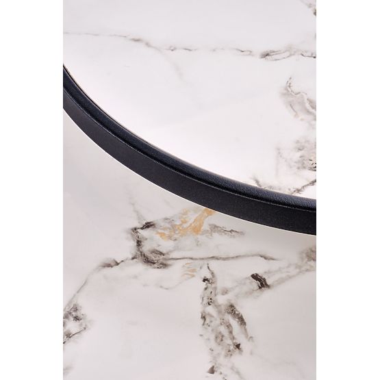 FATIMA set of 2 benches, white marble / black (1p=1pc)