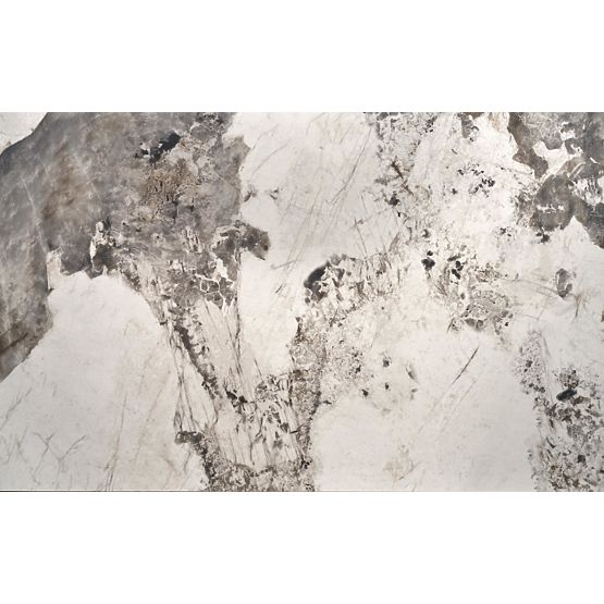 FERNANDO Extendable Table, Top - White Marble, Legs - Black (3p=1pc)