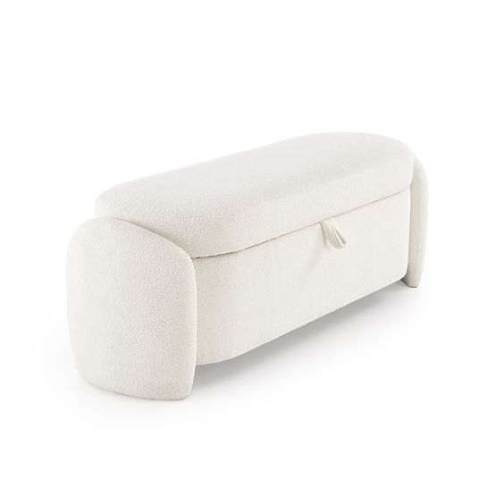 FICARIA bench with storage function cream (1P=1PC)