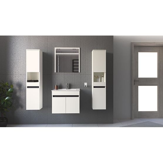 FIGARO Mirror 60 cm White (1p=1pc)