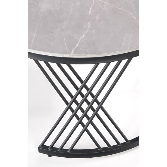 FLAMINGO Set of 2 Tables, Ash Marble/Black (2p=1pc)