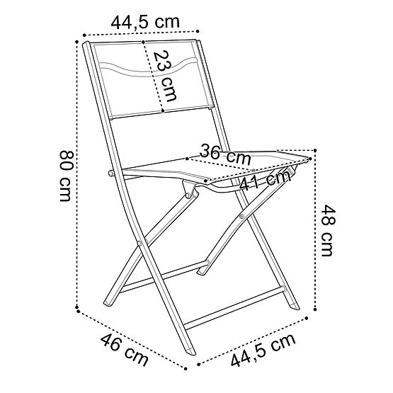 FLORA Garden Furniture Set Table + 2 Chairs