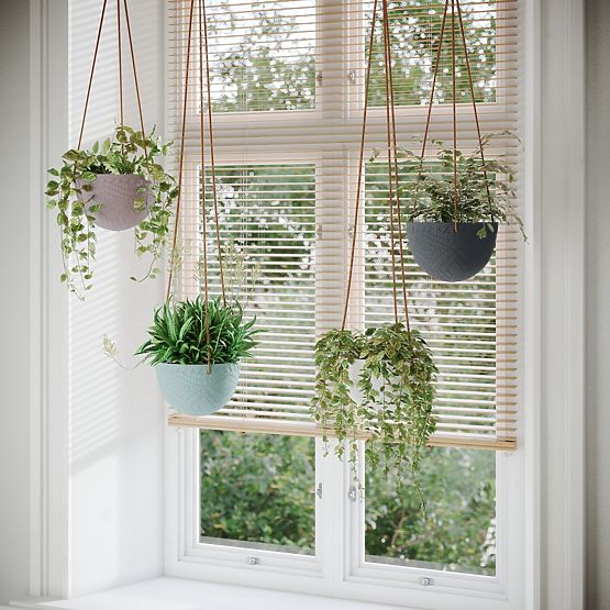 Flower Pot LOKAI Cream Color Boho Style for Interior AmeliaHome