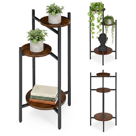Flower Stand, Plant Stand, Decoration, 3 Levels, Loft ModernHome