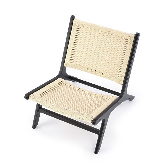 FODEN Relaxation Chair, Black/Natural (1p=1pc)