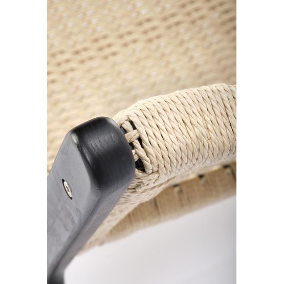 FODEN Relaxation Chair, Black/Natural (1p=1pc)