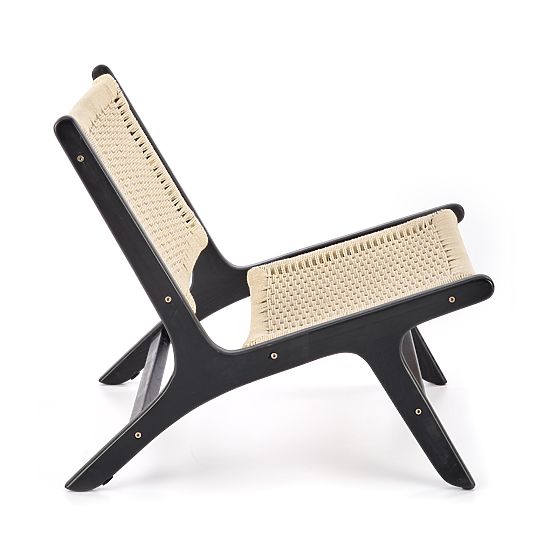 FODEN Relaxation Chair, Black/Natural (1p=1pc)