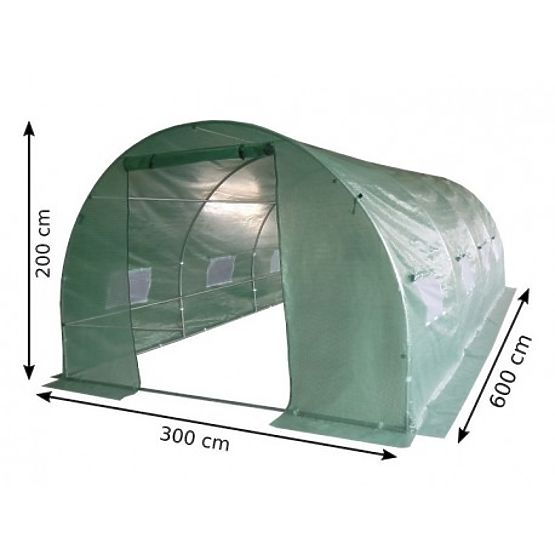 Foil Tunnel - Garden Greenhouse - 3x6 m