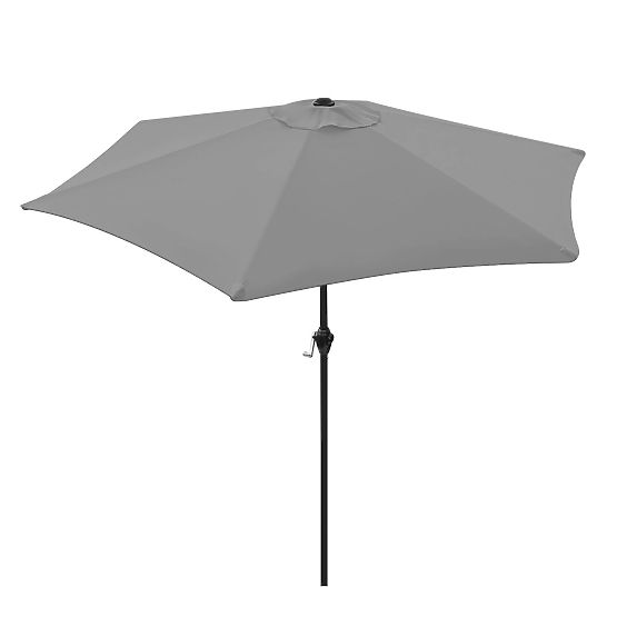 Foldable Garden Balcony Umbrella Adjustable 210 cm Grey