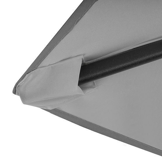 Foldable Garden Balcony Umbrella Adjustable 210 cm Grey