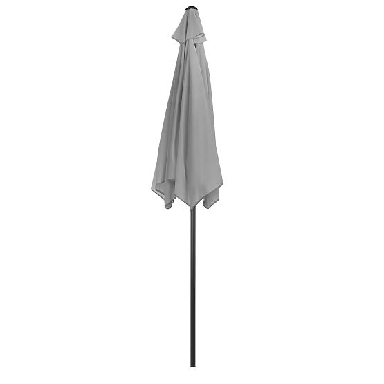 Foldable Garden Balcony Umbrella Adjustable 210 cm Grey