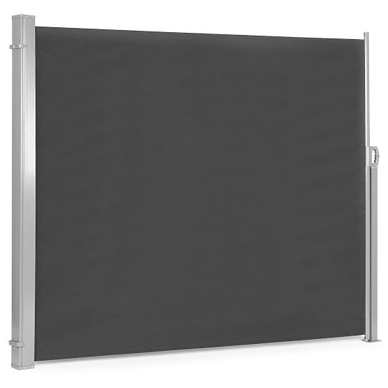 Folding Awning 300x180 cm Side Roller Blind Garden Terrace Anthracite