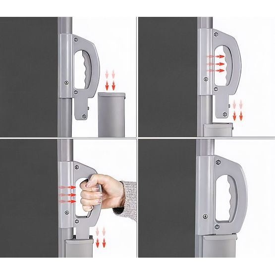 Folding Awning 300x180 cm Side Roller Blind Garden Terrace Anthracite