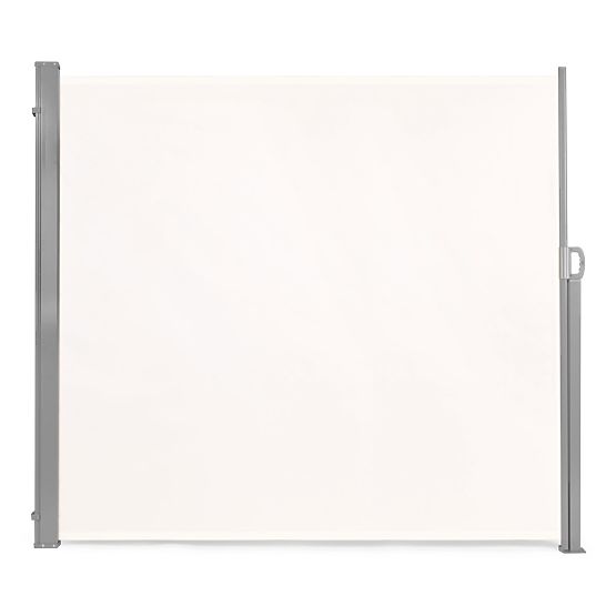 Folding Awning 300x180 cm Side Screen for Garden Terrace Beige