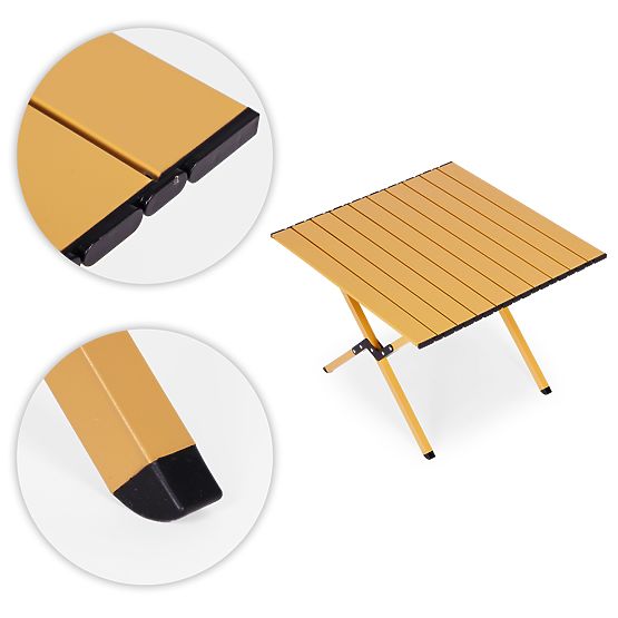 Folding Camping Table 60x60 cm with Bag MultiGarden