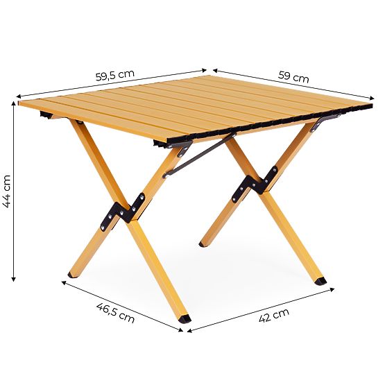 Folding Camping Table 60x60 cm with Bag MultiGarden