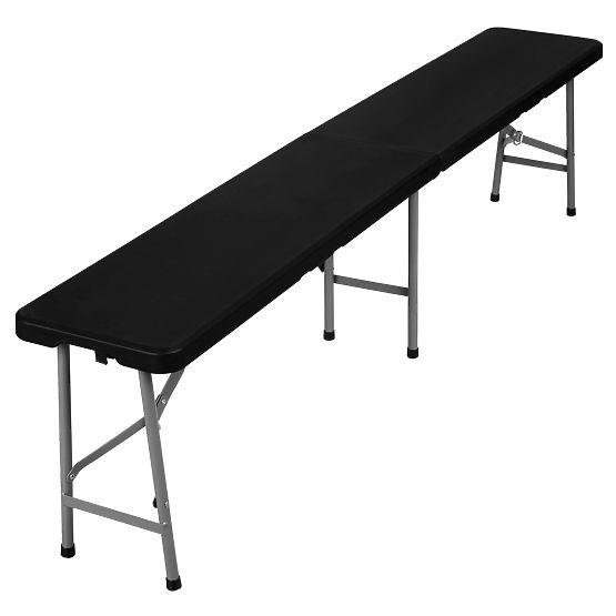 Folding Catering Bench 180 cm Black
