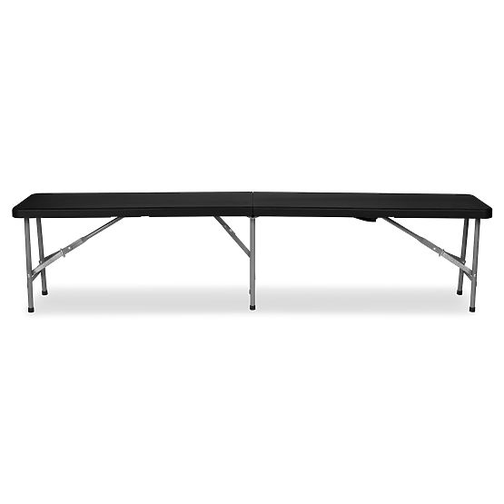 Folding Catering Bench 180 cm Black
