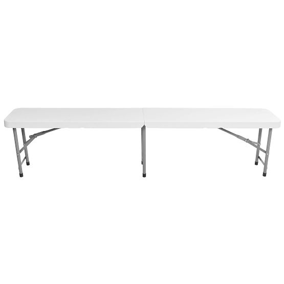Folding Catering Bench 180 cm White