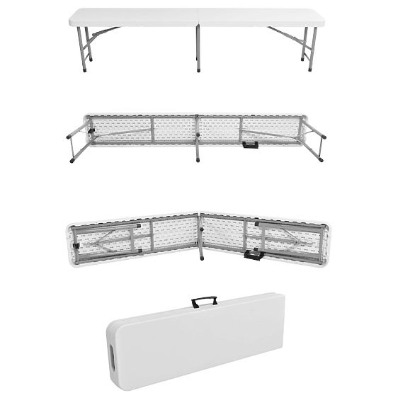 Folding Catering Bench 180 cm White