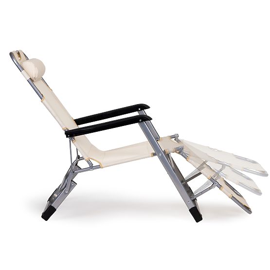 Folding Garden Beach Chair Lounger 2-in-1