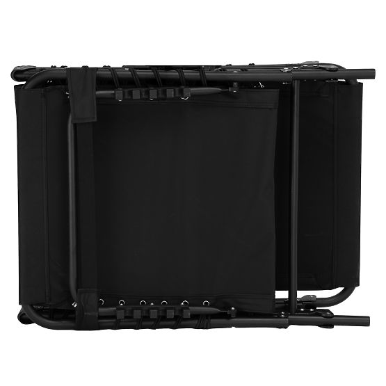 Folding Garden Lounger Adjustable FENIKS Black