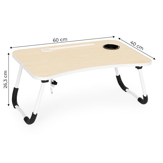 Folding Laptop Stand 60x40 cm with Lamp and Fan ModernHome