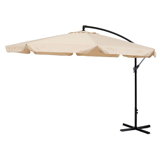 Folding parasol for the terrace - beige