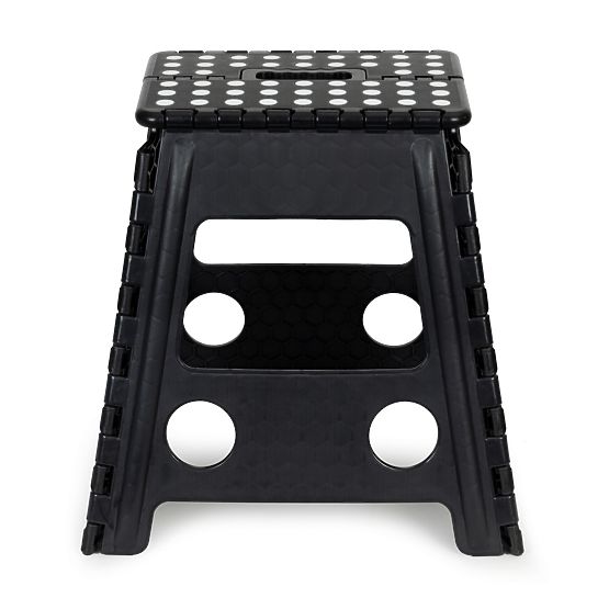 Folding Step Stool 1-Step Plastic 39 cm