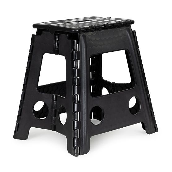 Folding Step Stool 1-Step Plastic 39 cm