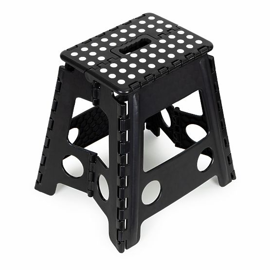 Folding Step Stool 1-Step Plastic 39 cm