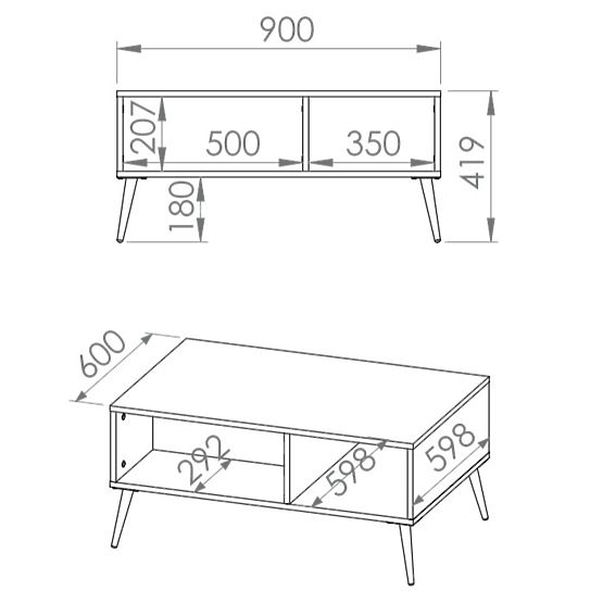 Forest coffee table - green