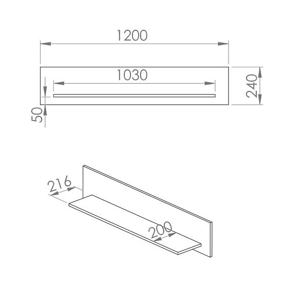 Forest shelf - green