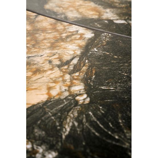 FORUM extendable table, black marble / black (3p=1pc)