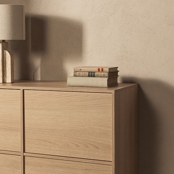 Four-Door Japandi Sideboard in Lindberg Oak